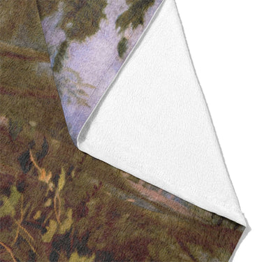 Deer and Fawn by Alfred Fitzwilliam Mockup Fleece Fold