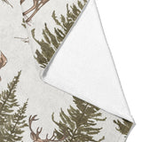 Forest Deer Mockup Fleece Fold