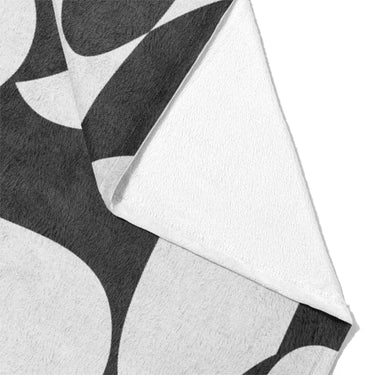 Twyla Checkered Black & White Mockup Fleece Fold