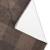 Buffalo Plaid Hickory Brown Mockup Fleece Fold