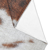 Cowhide Print Mockup Fleece Fold