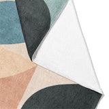 Maxine Seafoam & Peach Mockup Fleece Fold