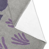 Desert Coyote Eggplant & Dusty Purple Mockup Fleece Fold