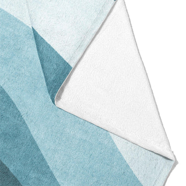 Sinuous Teal Monochrome Mockup Fleece Fold