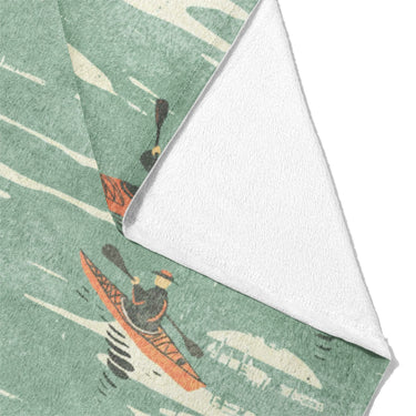 Open Water Kayakers Mockup Fleece Fold