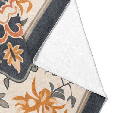 Louanne Navy & Orange Mockup Fleece Fold