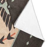 Falcon with a Snack Mockup Fleece Fold