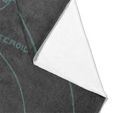 Solar System Charcoal & Teal Mockup Fleece Fold