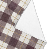 Wallace Plaid Maroon & Gold Mockup Fleece Fold