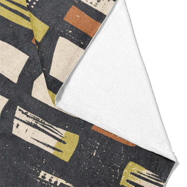 Milo Navy Lime & Terracotta Mockup Fleece Fold