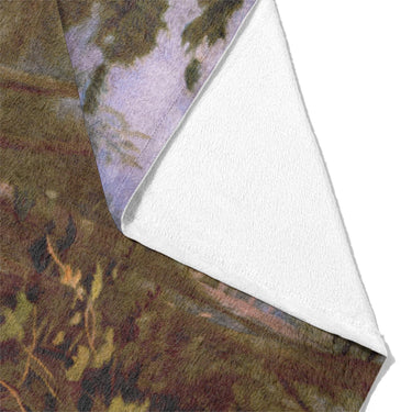 Deer and Fawn by Alfred Fitzwilliam Mockup Fleece Fold