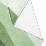 Sinuous Green Monochrome Mockup Fleece Fold