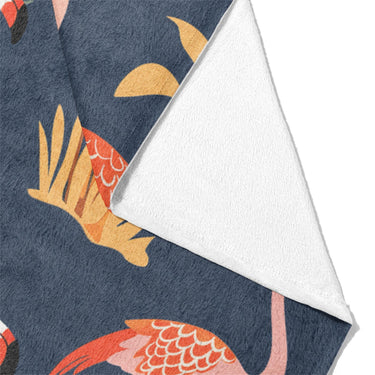 Flamingo Paradise Mockup Fleece Fold