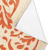 Floranna Ivory & Orange Mockup Fleece Fold