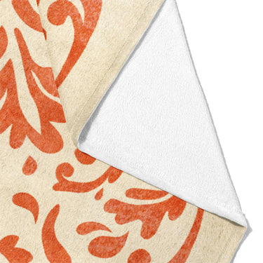 Floranna Ivory & Orange Mockup Fleece Fold