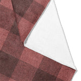Buffalo Plaid Deep Red Mockup Fleece Fold
