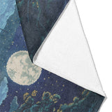 8 Bit Uptown Twilight Skyline Mockup Fleece Fold