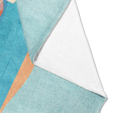 Mediterranean Cliffside Village Mockup Fleece Fold