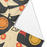 Tribal Birds Black Mockup Fleece Fold
