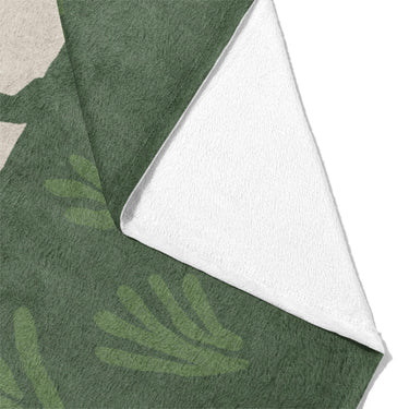 Desert Coyote Forest & Moss Green Mockup Fleece Fold