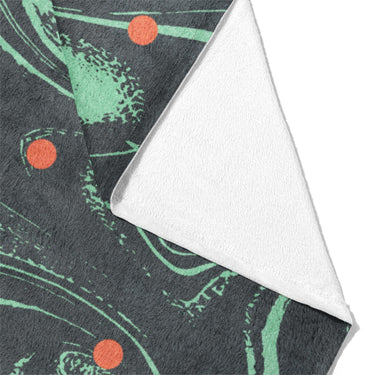 Acid Burn Teal & Orange Mockup Fleece Fold