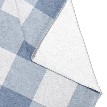 Buffalo Plaid Steel Blue Mockup Fleece Fold