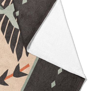 Falcon with a Snack Mockup Fleece Fold