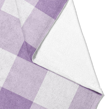 Buffalo Plaid Lilac Mockup Fleece Fold