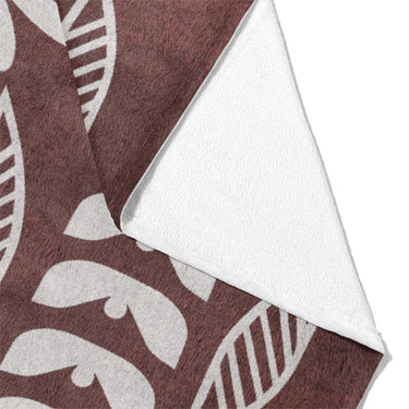 Topanga Burgandy & Pink Mockup Fleece Fold