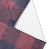 Buffalo Plaid Maroon & Navy Mockup Fleece Fold