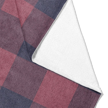 Buffalo Plaid Maroon & Navy Mockup Fleece Fold