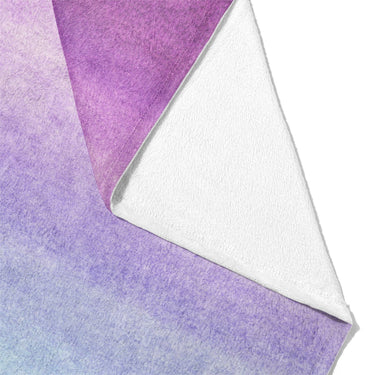 Imogen Watercolor Blue & Purple Ombre Mockup Fleece Fold