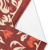 Annette Red & Ivory Mockup Fleece Fold