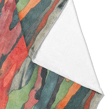 Rainbow Eucalyptus Mockup Fleece Fold