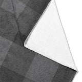 Buffalo Plaid Charcoal Black Mockup Fleece Fold