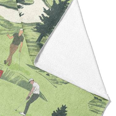 Out on the Links Mockup Fleece Fold