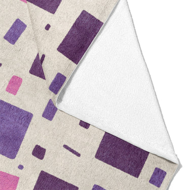 Geometric Confetti Purple & Pink Mockup Fleece Fold