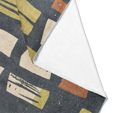 Milo Navy, Lime, & Terracotta Mockup Fleece Fold