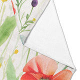 Watercolor Poppies Mockup Fleece Fold