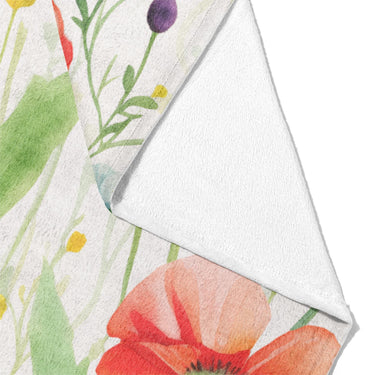 Watercolor Poppies Mockup Fleece Fold