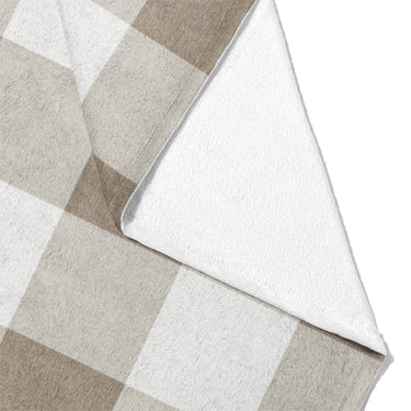Buffalo Plaid Light Cedar Brown Mockup Fleece Fold