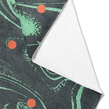 Acid Burn Teal & Orange Mockup Fleece Fold