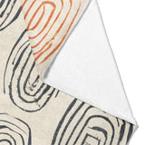 Horatio Ivory & Orange Mockup Fleece Fold
