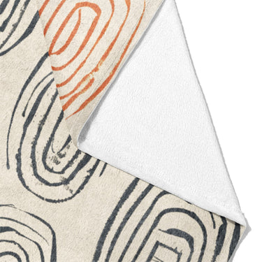 Horatio Ivory & Orange Mockup Fleece Fold