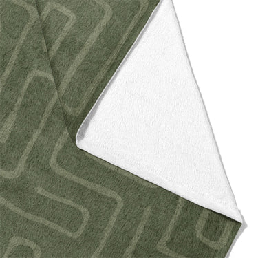 Terra Olive Green Mockup Fleece Fold