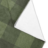 Buffalo Plaid Dark Olive Mockup Fleece Fold