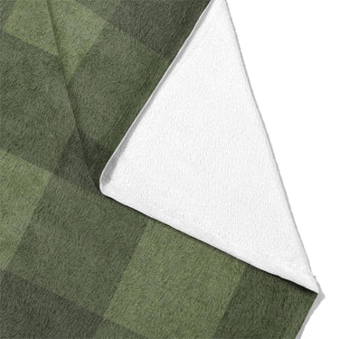 Buffalo Plaid Dark Olive Mockup Fleece Fold