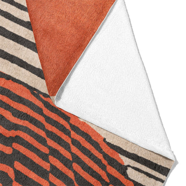 Charl Orange & Taupe Mockup Fleece Fold