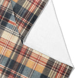 MacPherson Plaid Navy & Gold Mockup Fleece Fold