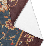 Miriam Navy & Burgandy Mockup Fleece Fold